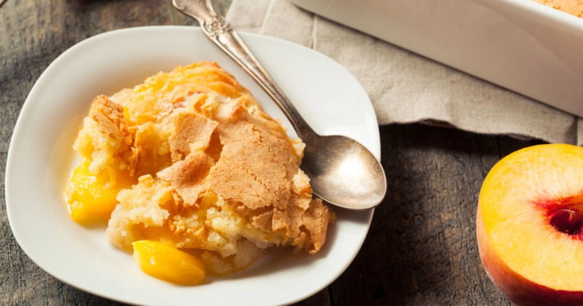 peach cobbler recipe using cake mix